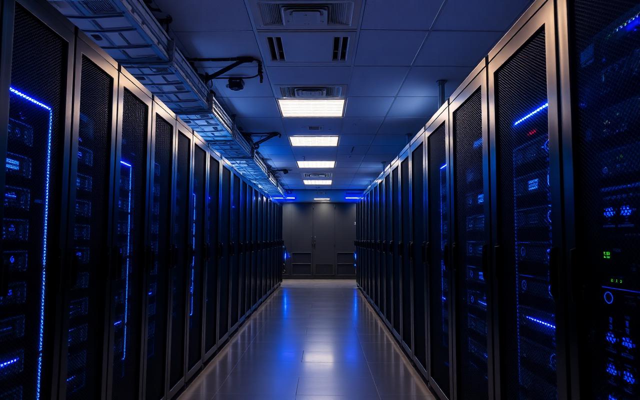IT professional reviewing network dashboard